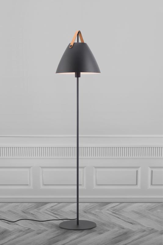 DFTP Strap Stehlampe Schwarz Lederaccessoire